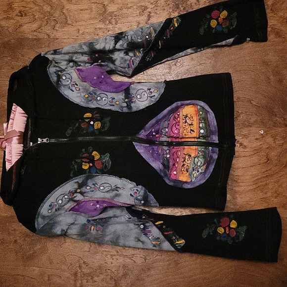 Colorful Artistic Hooded Jacket Small - Picture 7 of 9